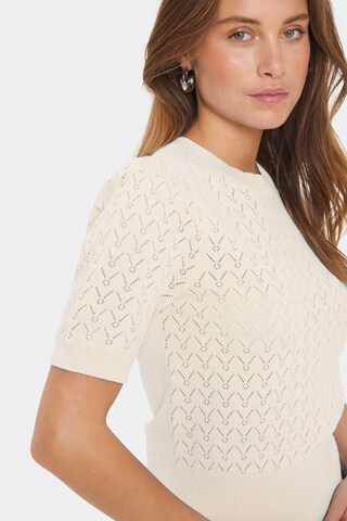 SAINT TROPEZ Pullover 'KarnaSZ' in Beige