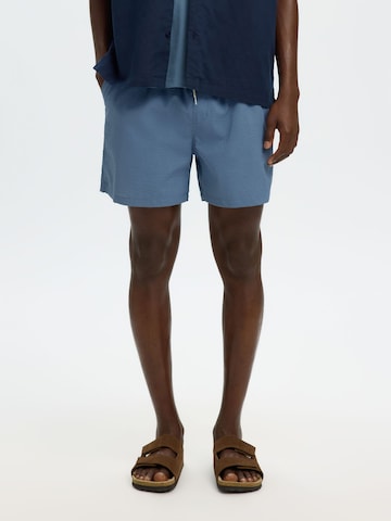 SELECTED Zwemshorts in Blauw: voorkant