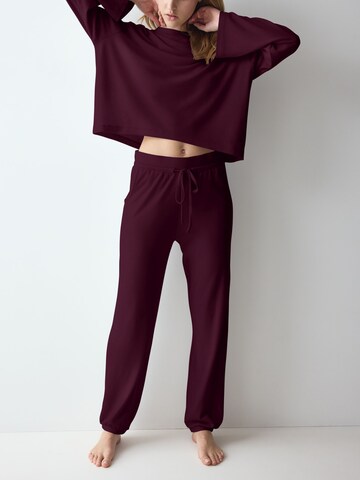 TRIUMPH Loose fit Sports trousers ' Red Label Cozy Comfort ' in Red: front