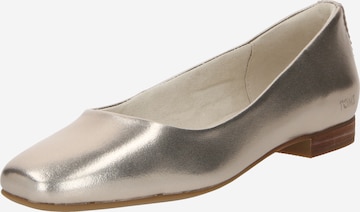 TOMS Ballet Flats in Gold: front