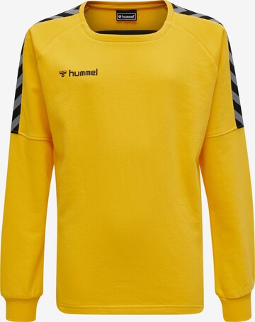 Hummel Athletic Sweatshirt in Yellow: front