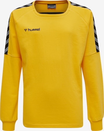 Hummel Sportief sweatshirt in Geel: voorkant