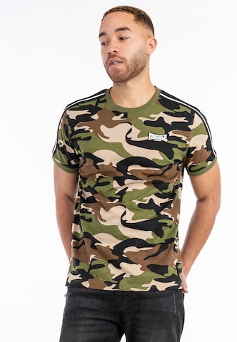T-Shirt 'Gunnista' LONSDALE en vert : devant