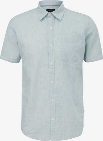 QS Slim fit Button Up Shirt in Blue: front