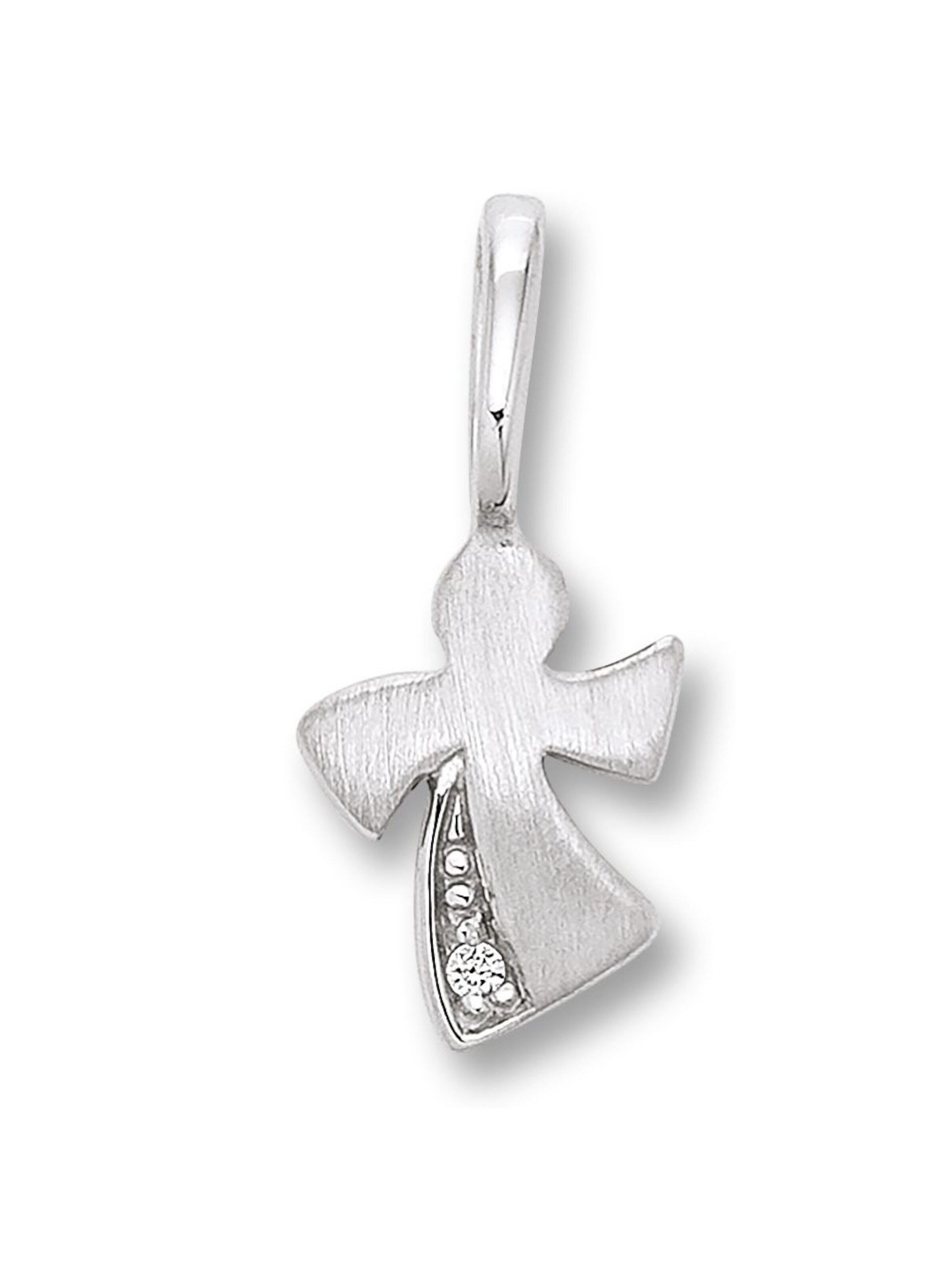 ONE ELEMENT Anhänger 'Engel' in Silber: Vorderseite