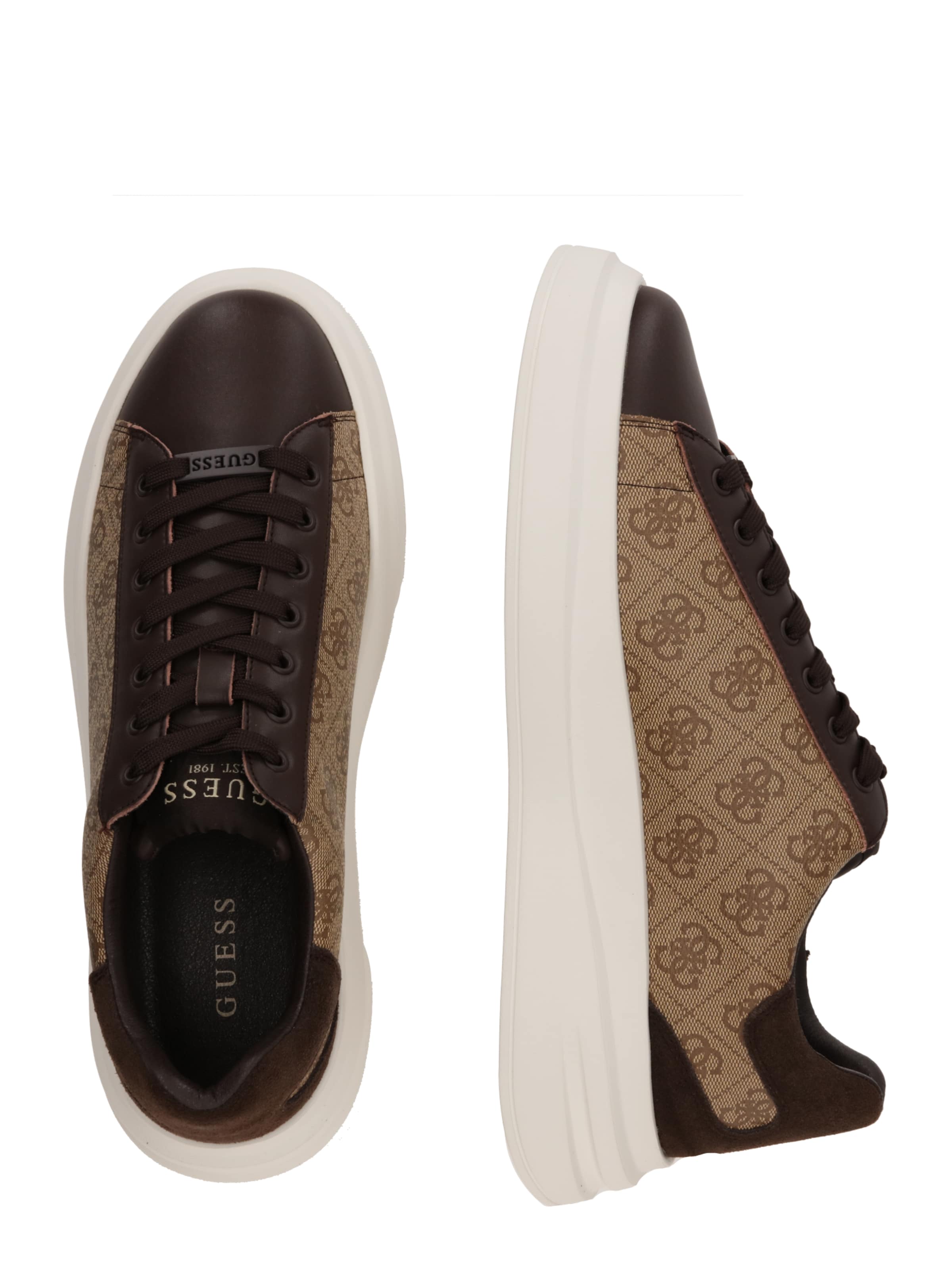 GUESS Σνίκερ χαμηλό 'Elba' σε μπεζ