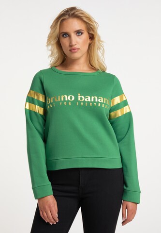 BRUNO BANANI Sweatshirt 'Griffin' in Groen: voorkant