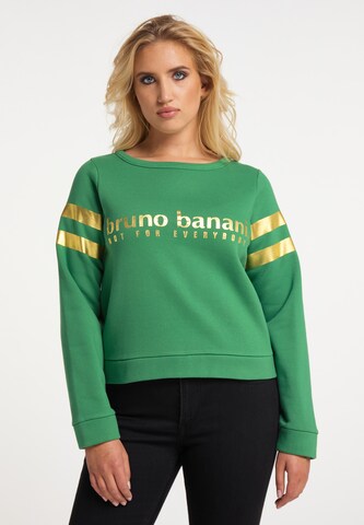 Sweat-shirt 'Griffin' Bruno Banani en vert : devant