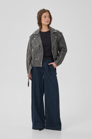 My Essential Wardrobe Loosefit Kalhoty – modrá
