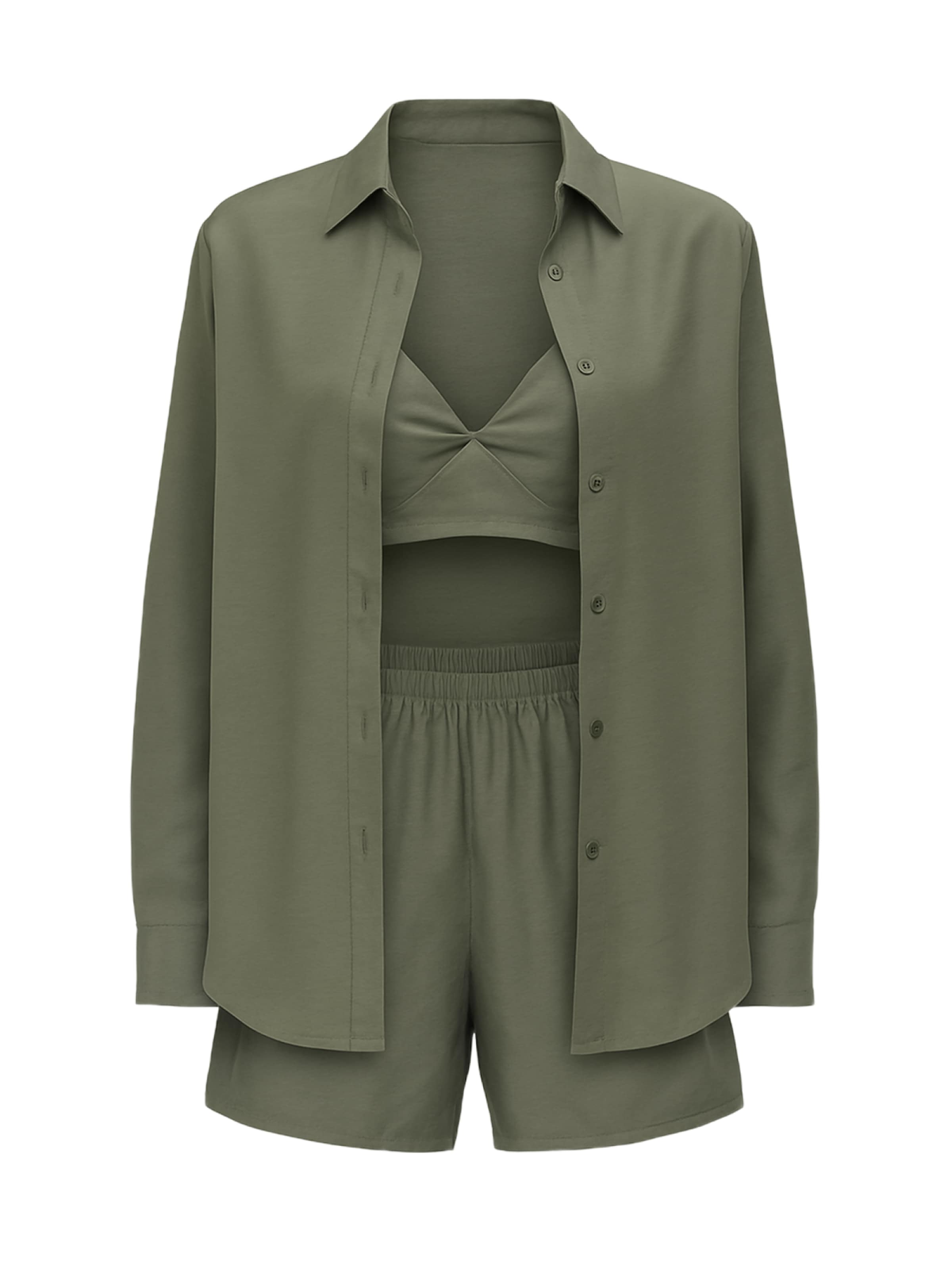 C&City Hosenanzug in Grün: Vorderseite