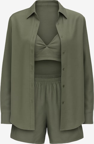 C&City Broekpak in Groen: voorkant