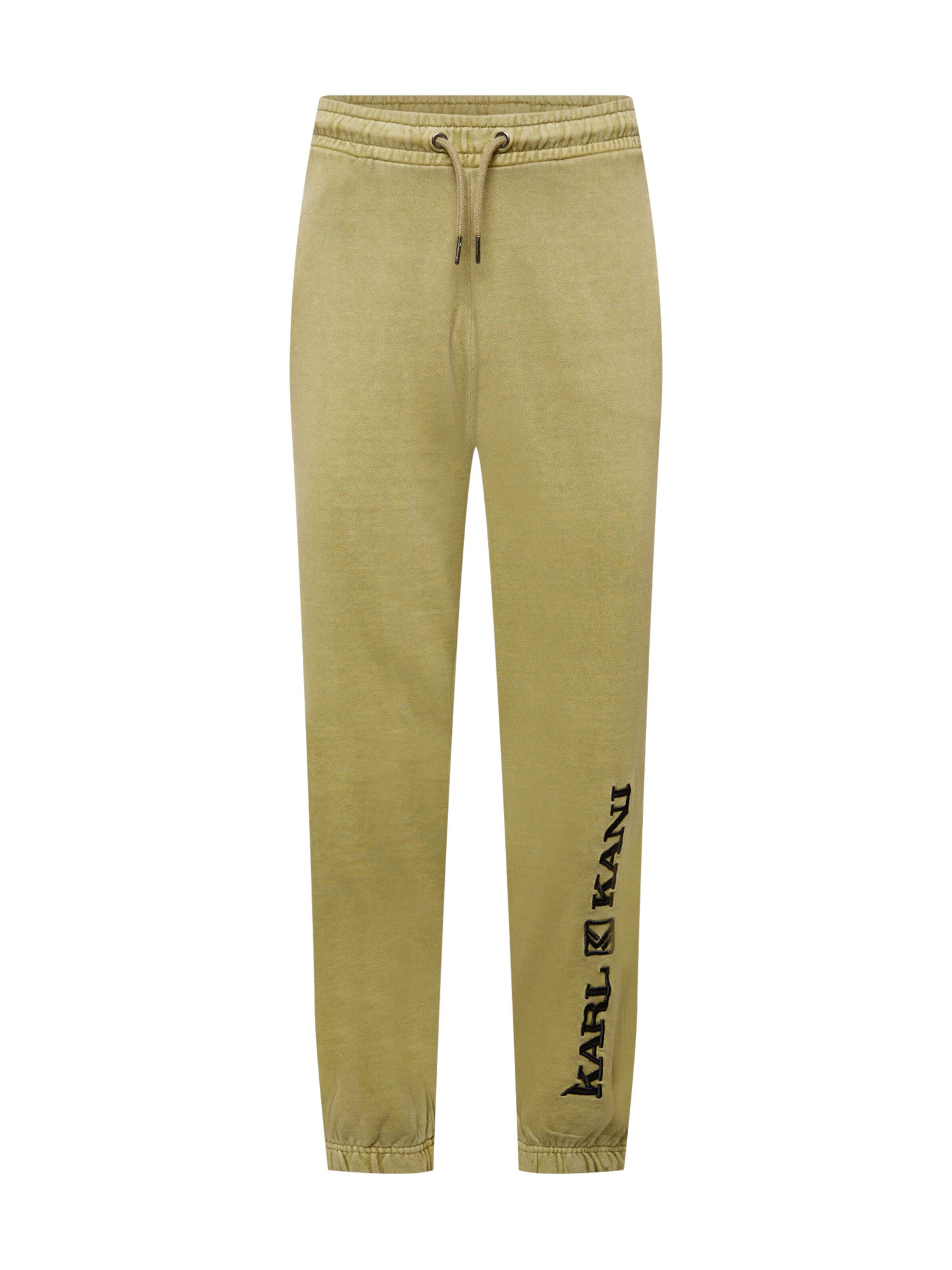 Tapered Pantaloni de la Karl Kani pe verde: față