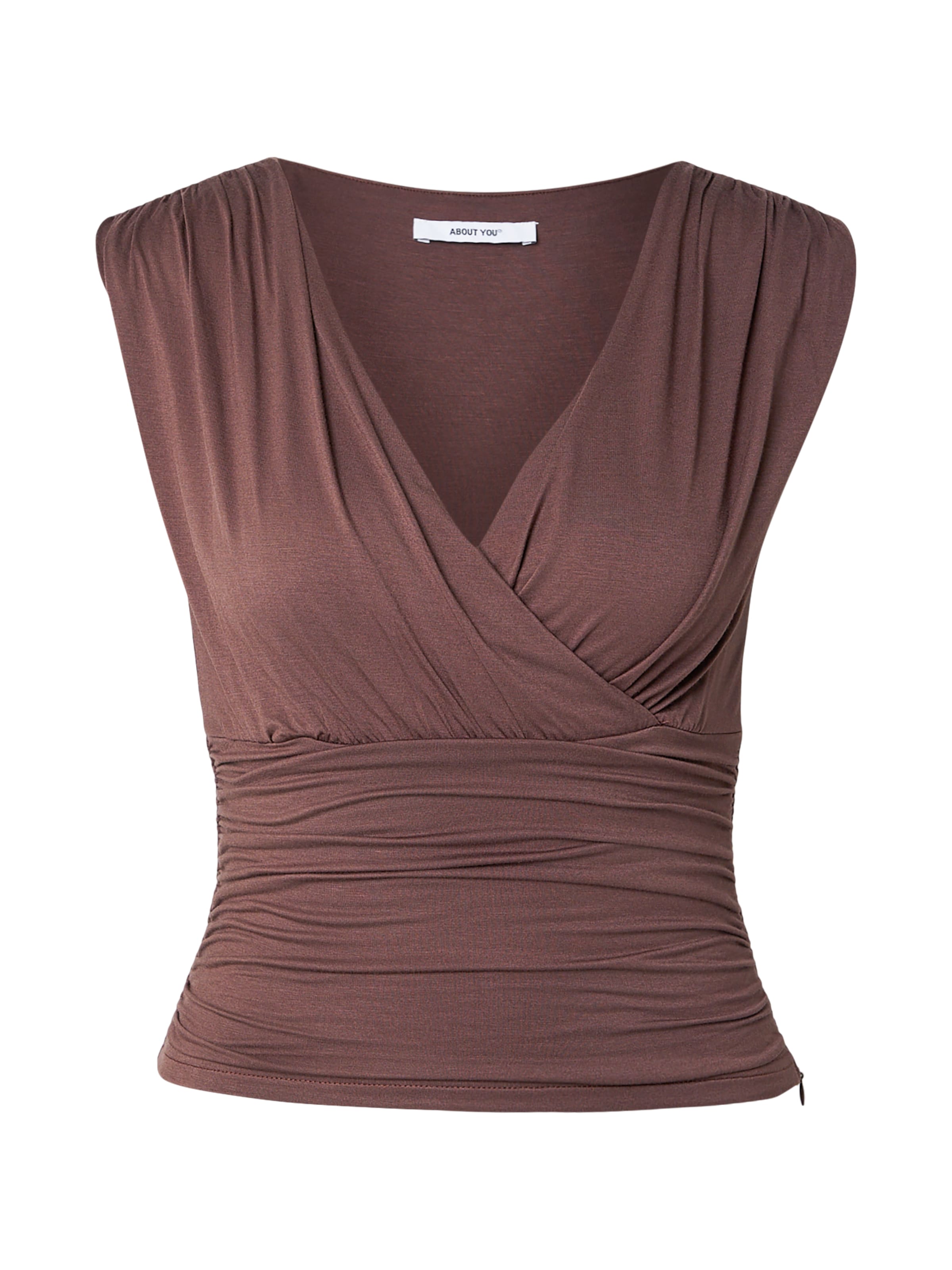 ABOUT YOU Top 'Bianca' | rjava barva: sprednja stran
