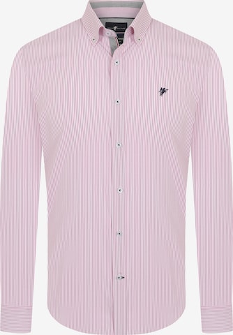 Chemise 'Rex' DENIM CULTURE en rose : devant