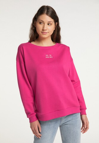 MYMO Sweatshirt in Roze: voorkant