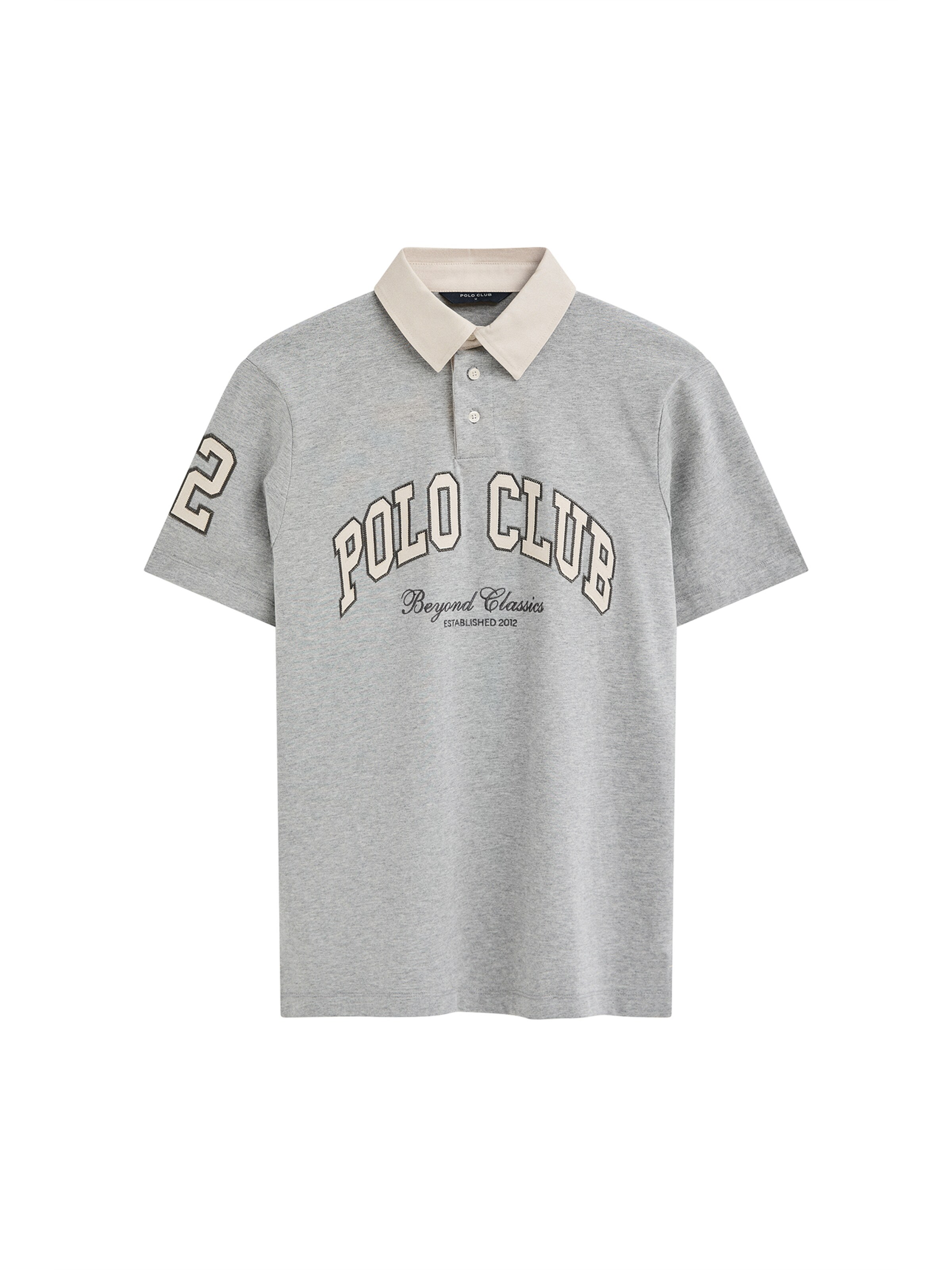 Polo Club Shirt ' SETI ' in Grey: front