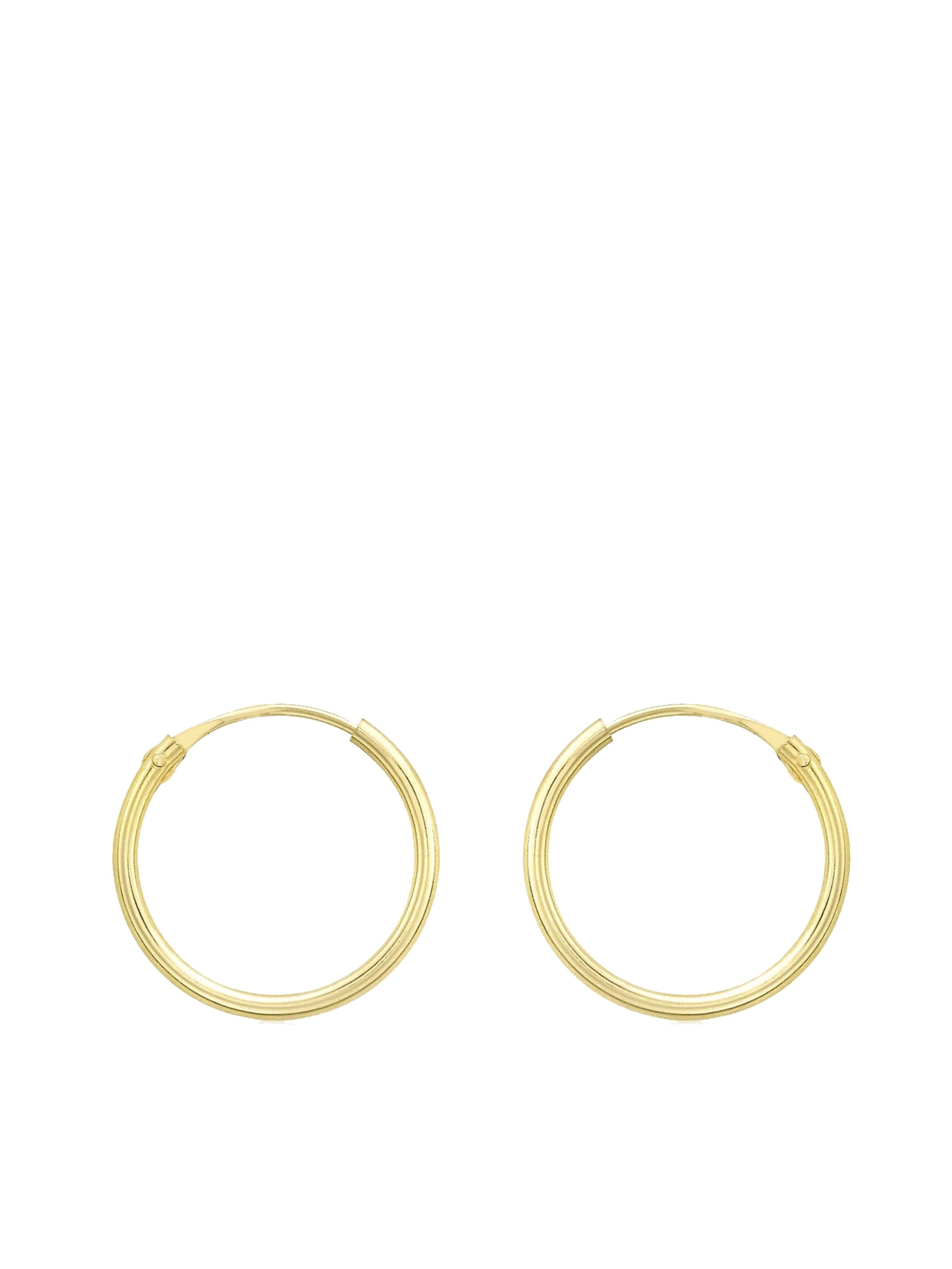 Lucardi Oorbellen 'Klassisch' in Goud: voorkant