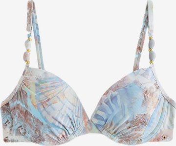 Next T-Shirt Bikinitoppi värissä sininen: etupuoli