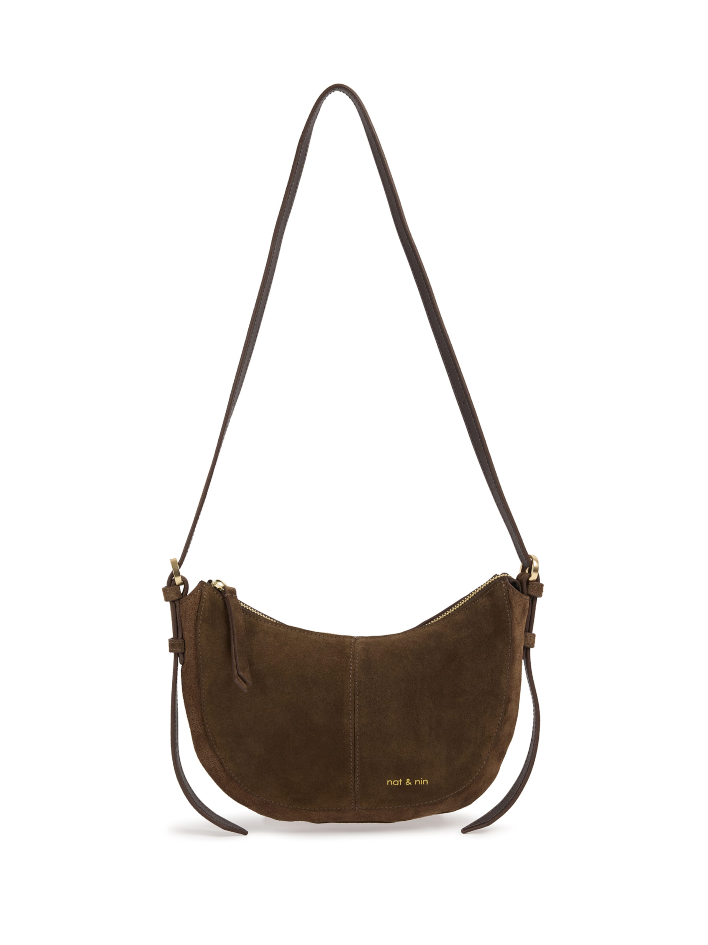 Nat&Nin Skuldertaske i brun: forside