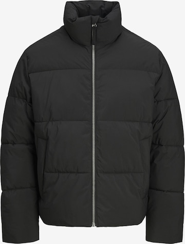 JACK & JONES - Chaqueta de entretiempo en negro: frente