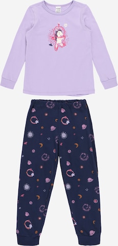 SCHIESSER Pajamas in Purple: front