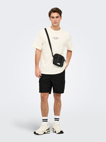 Only & Sons Regular Cargo trousers 'Kai' in Black