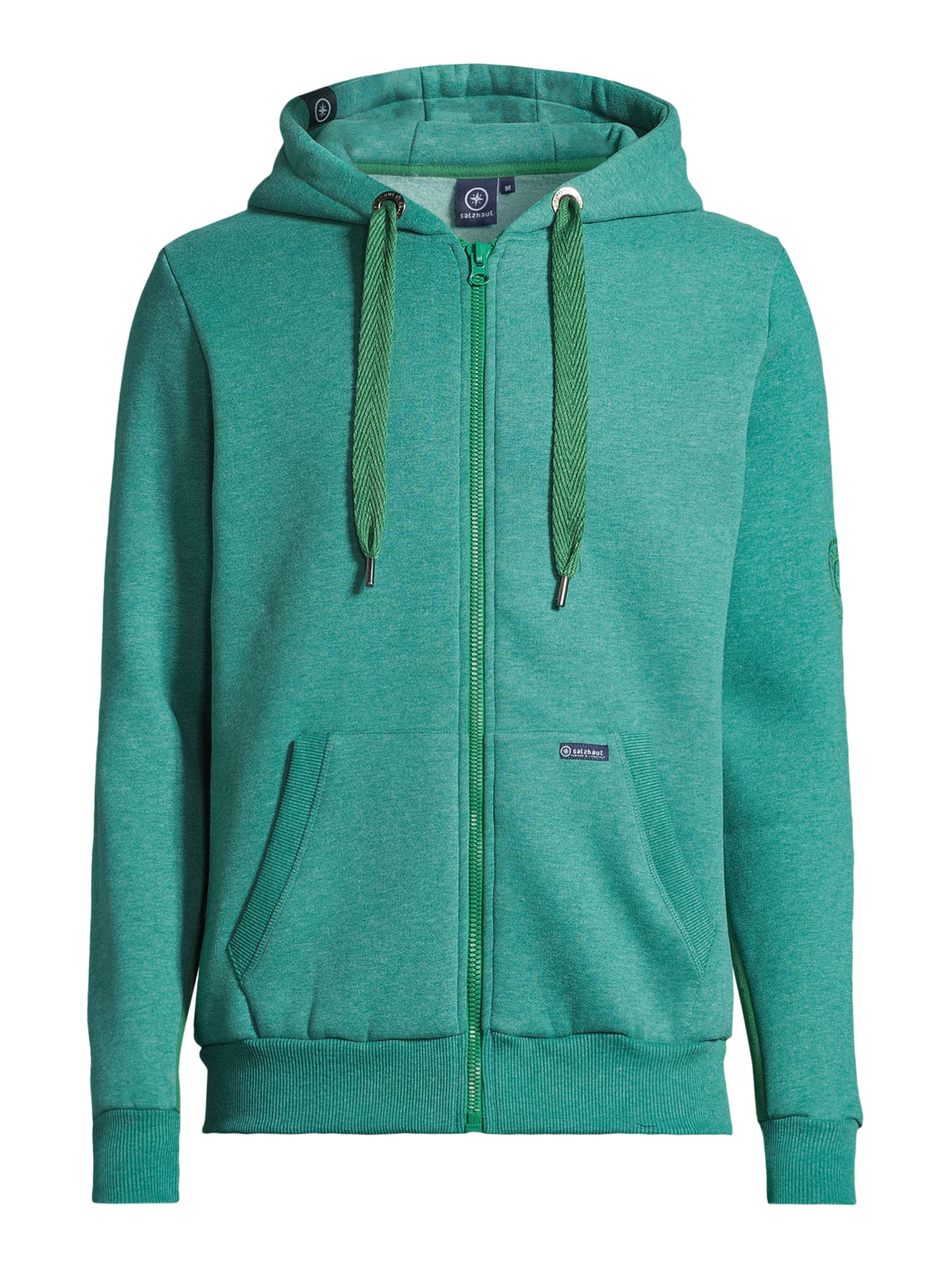 Veste de survêtement 'Makker' salzhaut en vert : devant