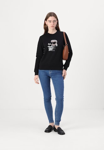 Karl Lagerfeld Sweatshirt 'Ikon' in Schwarz