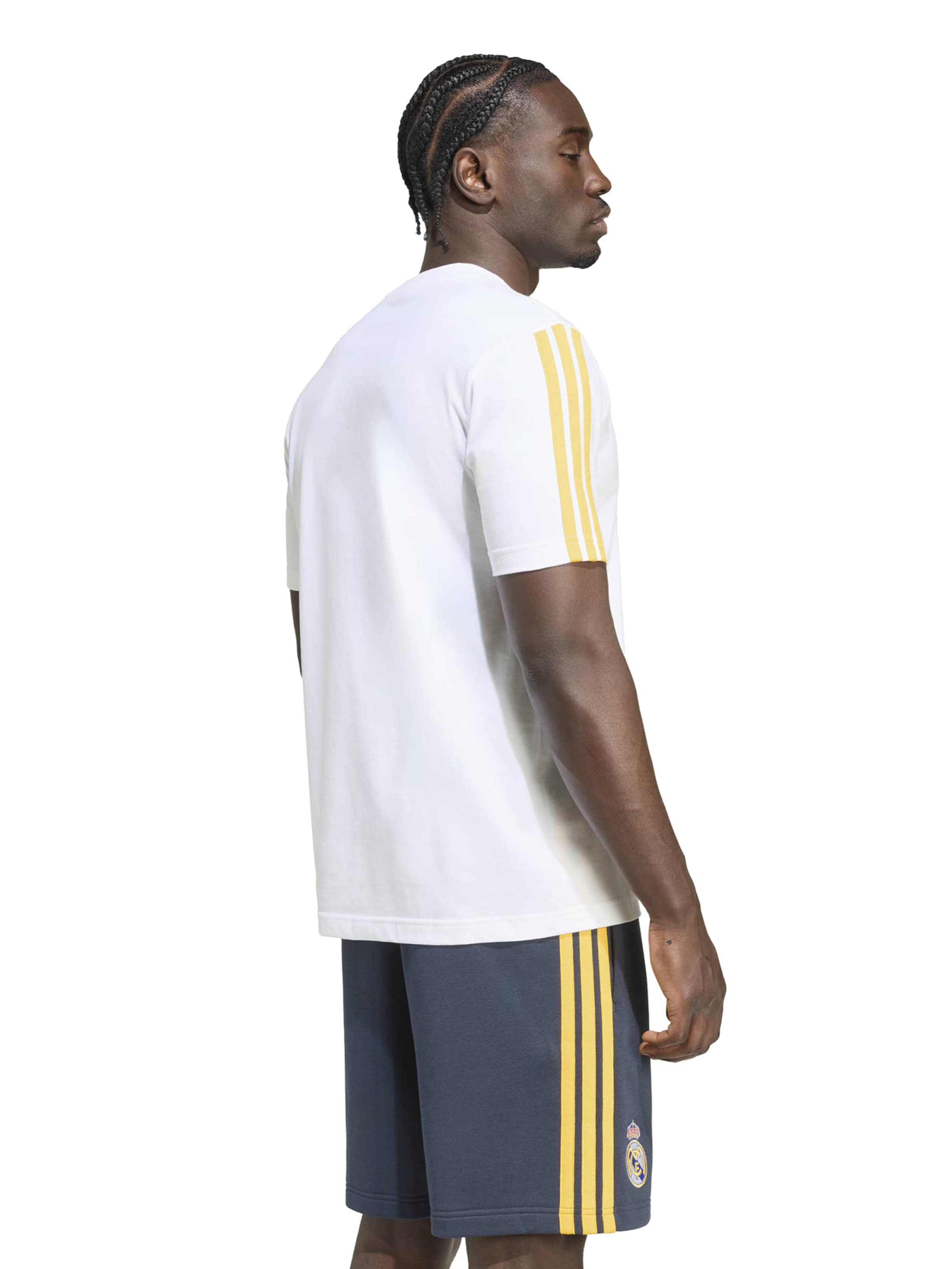 ADIDAS PERFORMANCE Λειτουργικό μπλουζάκι 'REAL DNA' σε λευκό