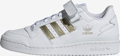 ADIDAS ORIGINALS Baskets basses 'Forum' en or / blanc, Vue avec produit