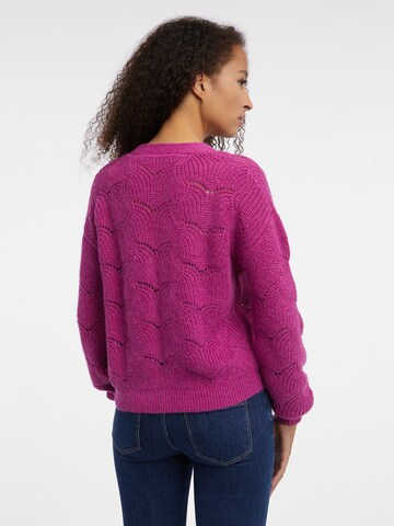 Orsay Knit Cardigan in Purple