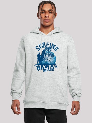 Sweat-shirt 'Hawaii Surf Beach Summer' F4NT4STIC en gris : devant