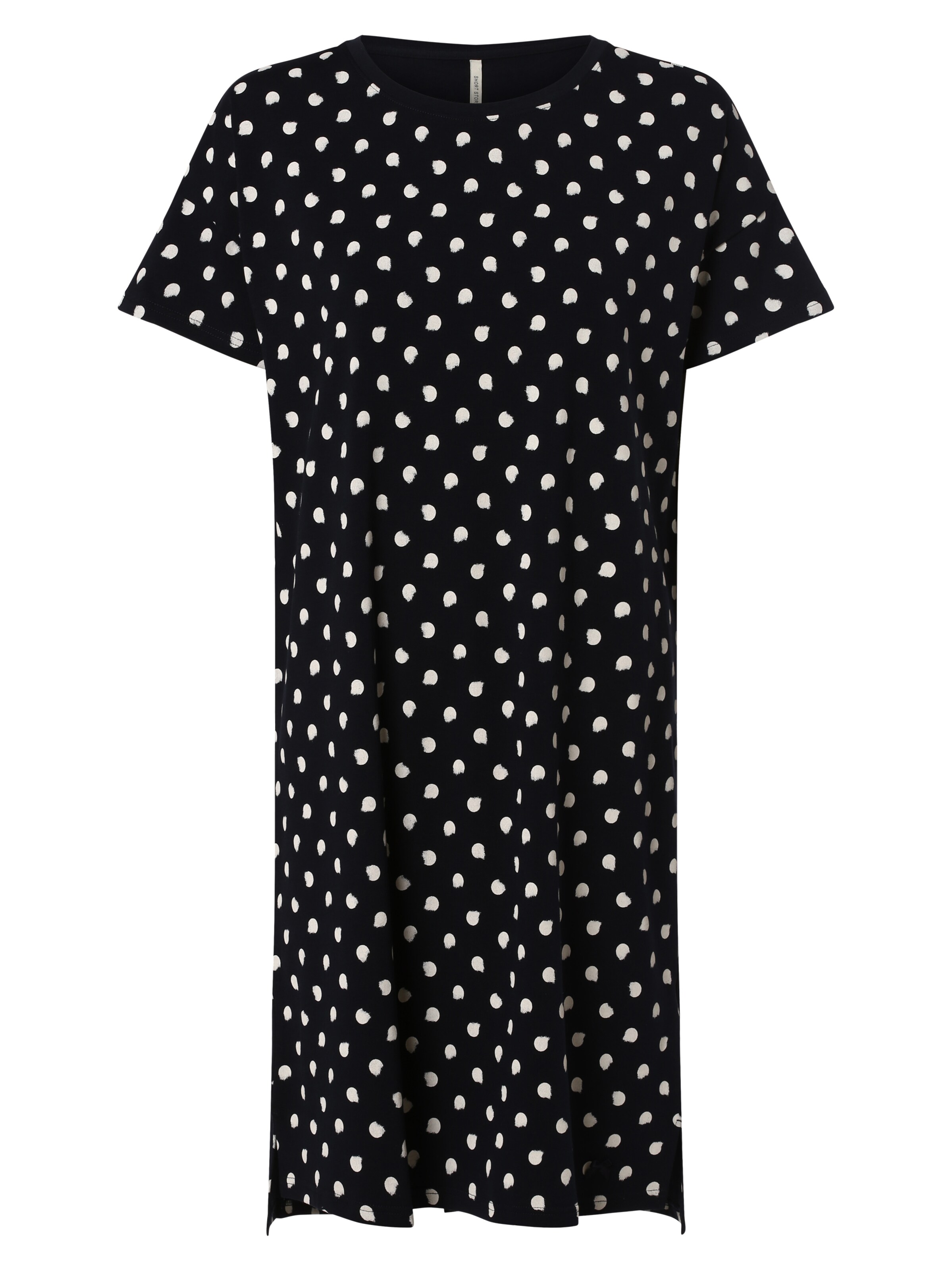 Short Stories Nachthemd in Schwarz: Vorderseite