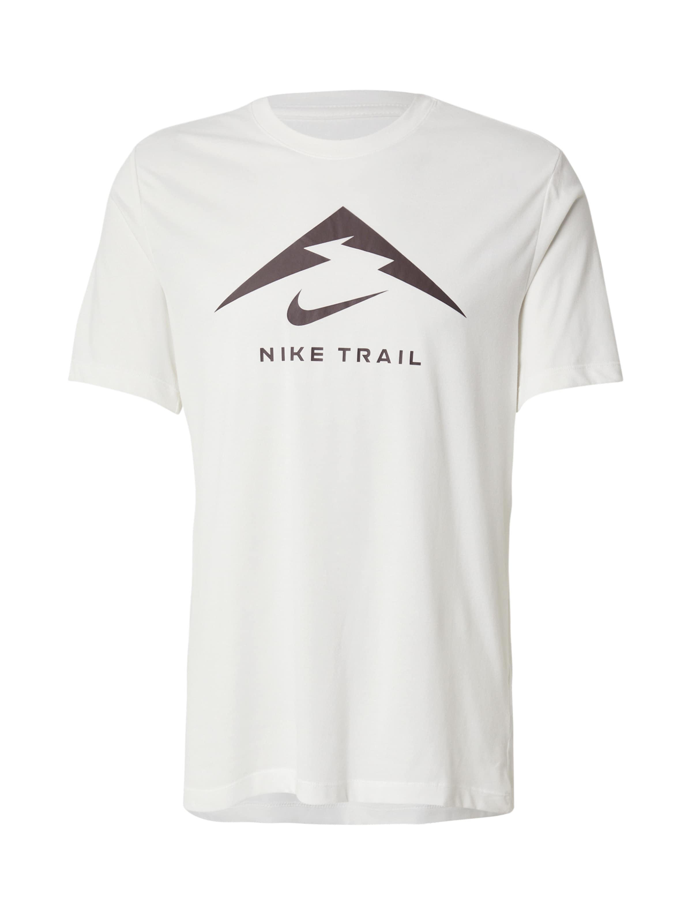 balts NIKE Sporta krekls 'TRAIL': no priekšpuses