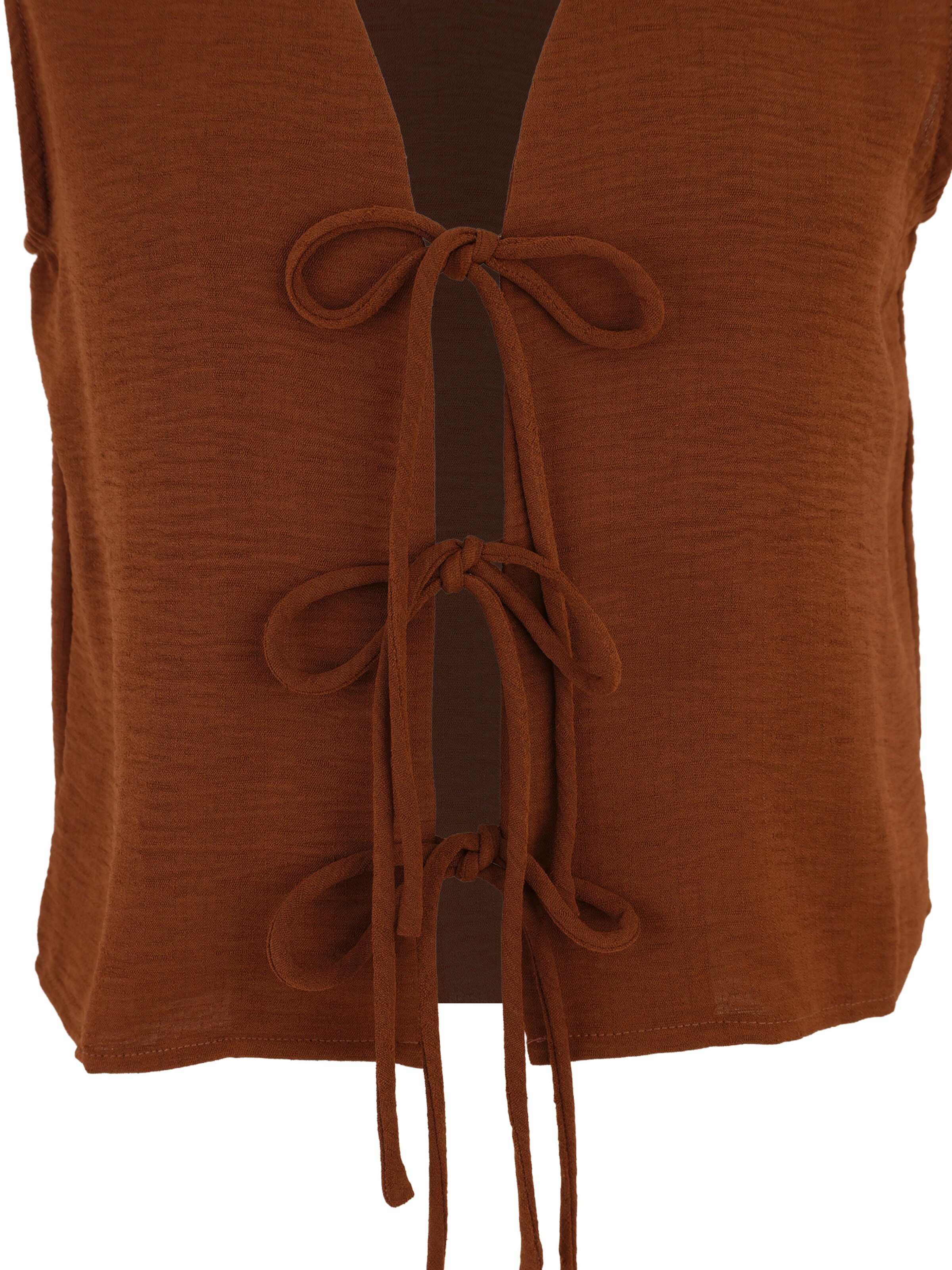 Vila Petite Weste 'VISKOV' in Braun