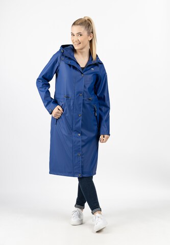 Manteau fonctionnel Schmuddelwedda en bleu : devant