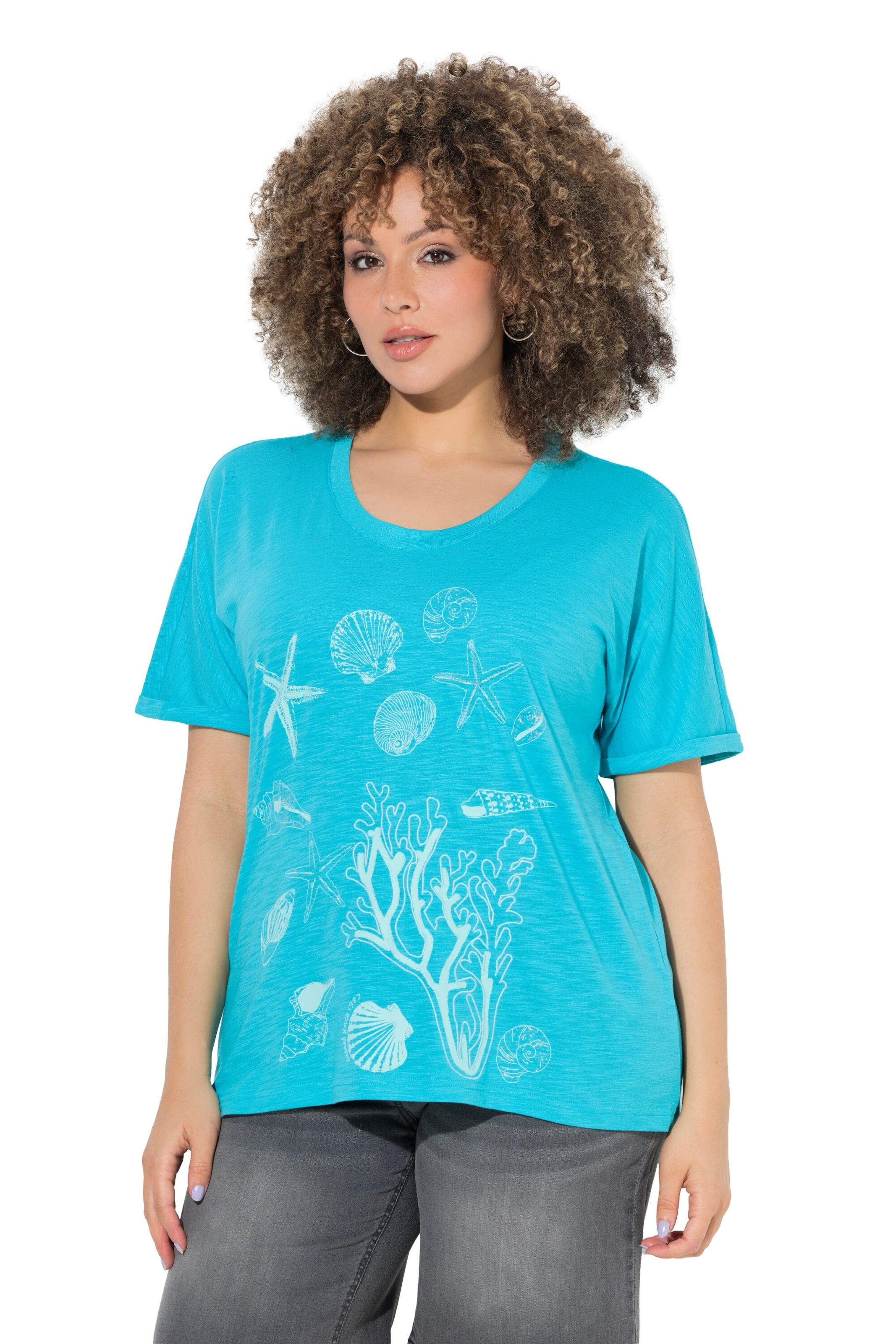 Ulla Popken Shirt in Blue: front