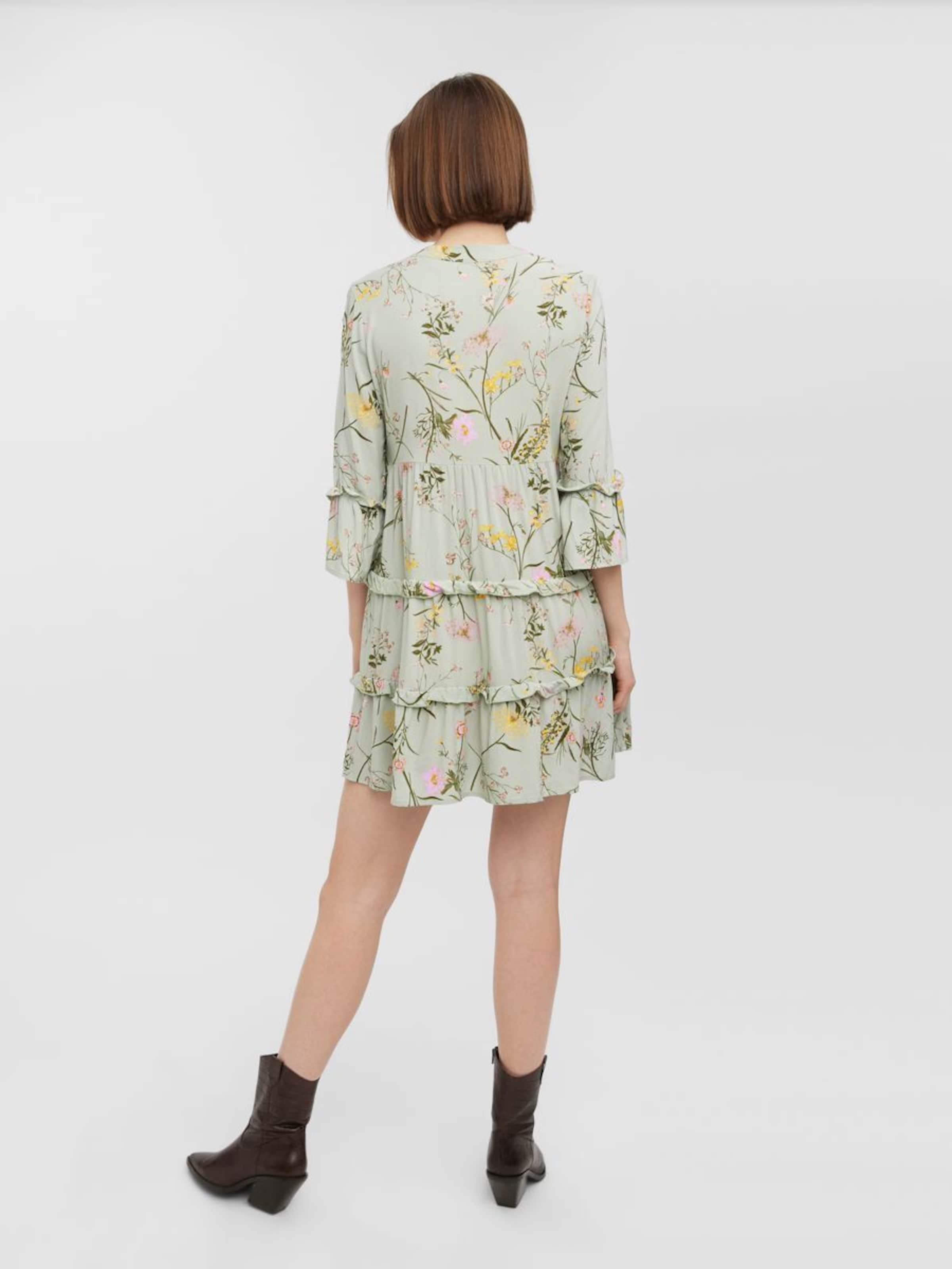 Frauen Kleider VERO MODA Kleid 'EASY' in Grün, Mischfarben - HH30531 Frauen Kleider VERO MODA Kleid 'EASY' in Grün, Mischfarben - HH30531