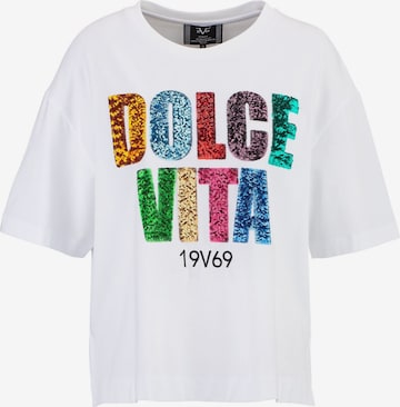 19V69 ITALIA Футболка ' Petonia Sequins' в Белый: спереди