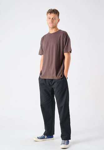 Cleptomanicx T-Shirt 'Ligull Oversize' in Braun
