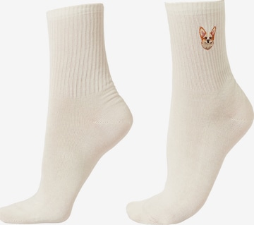 CALZEDONIA Socks 'Dog' in White: front