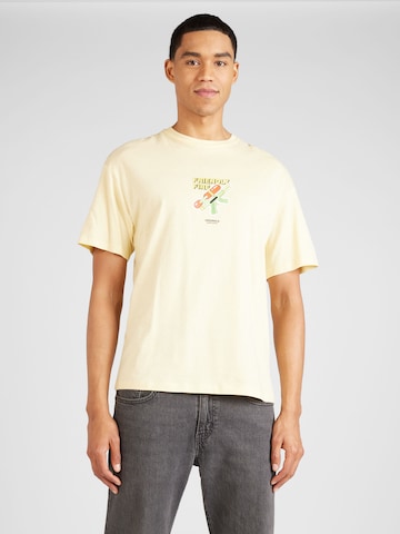 JACK & JONES - Camiseta 'BLOCKPOP' en amarillo: frente