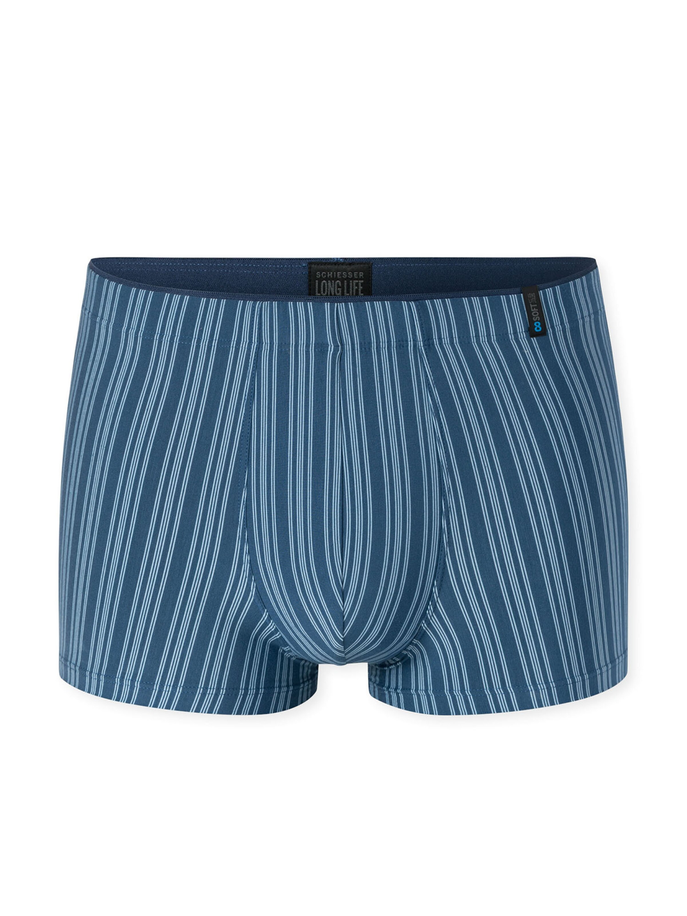 Boxers ' Long Life Soft ' SCHIESSER en bleu : devant