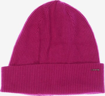 COMMA Hat & Cap in One size in Pink: front