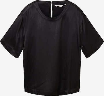 TOM TAILOR - Blusa en negro: frente