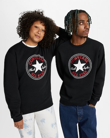 Sweat-shirt CONVERSE en noir : devant