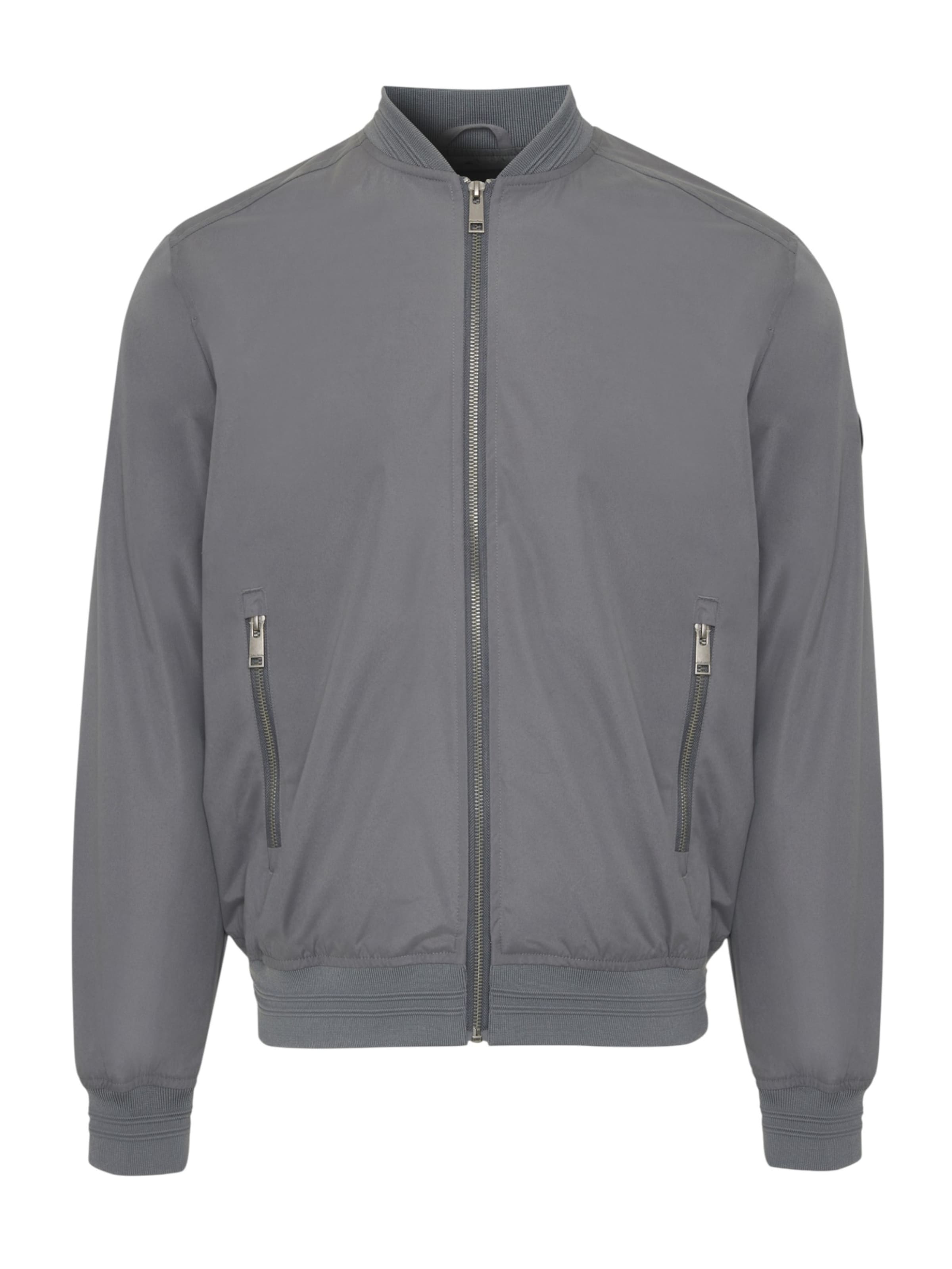 Threadbare Jacke 'Predict' in Grau: Vorderseite