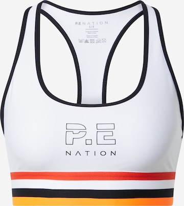 P.E Nation Biustonosz sportowy w kolorze biały: przód