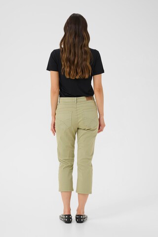 Cream regular Jeans 'Ann' i grøn
