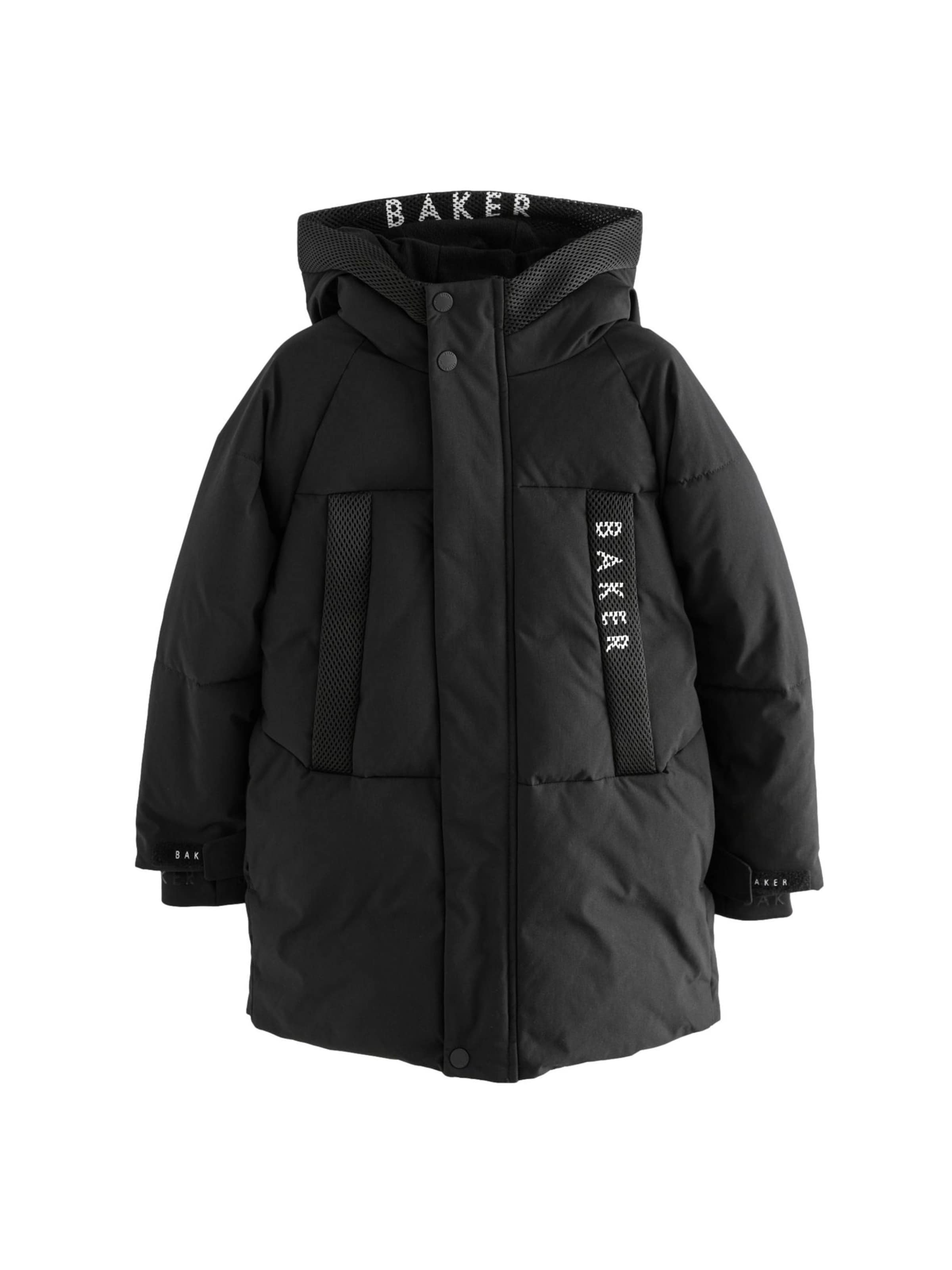 Baker by Ted Baker Zimní bunda – černá: přední strana